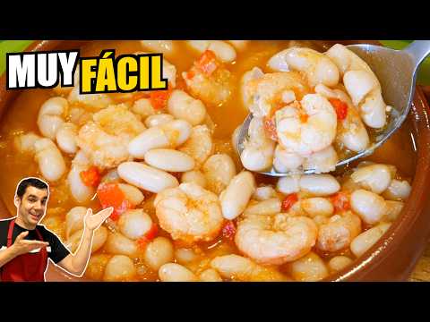 🔥🍤 Descubre el COCIDO más SENCILLO y SABROSO: ALUBIAS con GAMBAS ¡IMPRESIONANTE!