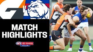 GWS v Western Bulldogs Highlights | Round 22, 2019 | AFL