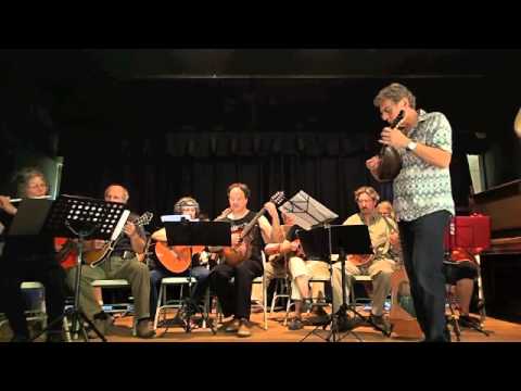 Cape Cod Mandolin Camp 2014. John T. La Barbera and Italian traditional music workshop participants