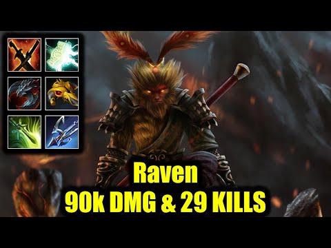 🔥 90k DMG & 29 KILLS - Raven - Monkey King - DOTA 2 Pro Game Highlights