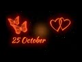 25 October Birthday Status 25 October Birthday Wishes October Birthday Status