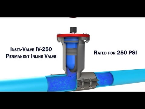 Insta-Valve - Gate Valve inserted onto live water line. Advanced Flow Technologies