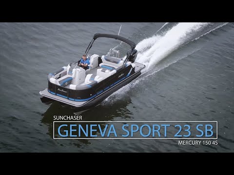 Top 3 Highlights on the 2023 Sunchaser Geneva Sport Pontoon | Mercury Outboard
