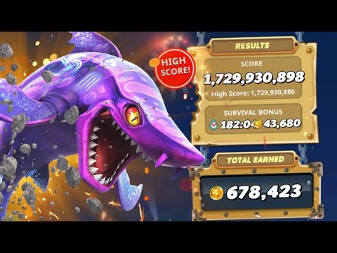 HUNGRY SHARK WORLD HIGHEST SCORE EVER