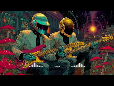 Daft Punk Electric Sunset Riffs 🎸🤖 | Chillwave, Nu Disco, Retro Funk, Electronic Lo-Fi Playlist