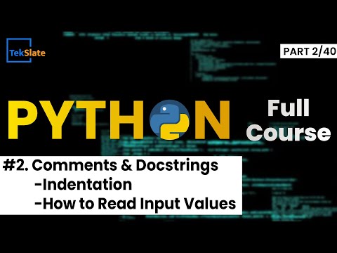 2 Comments And Docstring In Python Python Tutorial For Beginners Tekslate