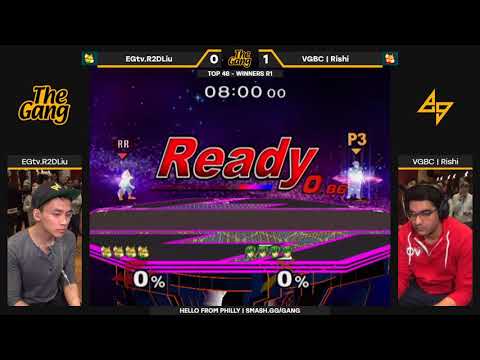 The Gang: Winners Top 48 — EGtv.R2DLiu (Green Fox) vs. VGBC | Rishi (Red Fox, Marth) — SSBM Singles