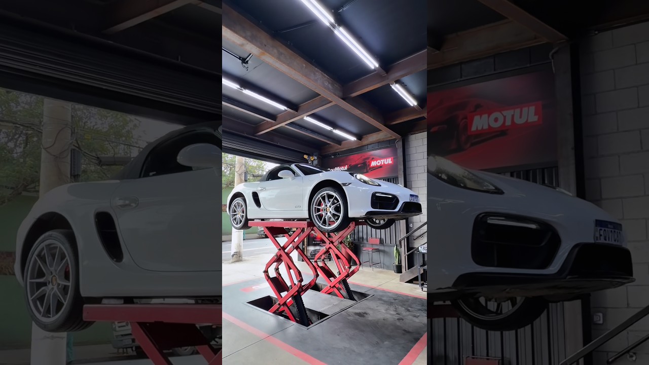 Troca de óleo COMPLETAÇA no Boxster na Pit Stop Shop! #GaragemMotul #TrocaDeÓleo