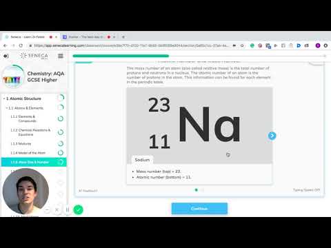 GCSE Chemistry - Atom Size & Number on Seneca