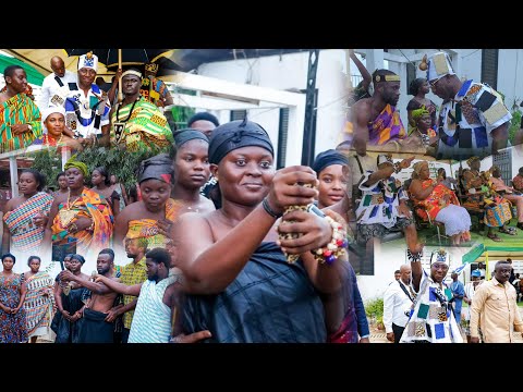Watch Moment Asante Students Union Performs Traditional Rites to Enstool New Chief at Legon