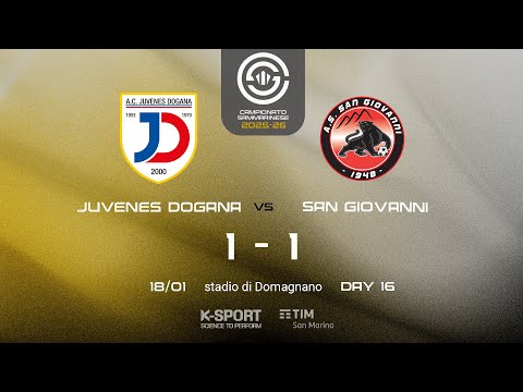Campionato Sammarinese 2025-26, 16. giornata | HL Juvenes Dogana - San Giovanni 1-1