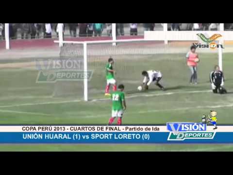 VISIÓN DEPORTES: Unión Huaral (1) vs Sport Loreto (0) - Copa Perú 2013 - Cuartos de Final