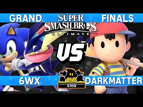 Smash Ultimate Tournament Grand Finals - 6WX (Greninja / Sonic) vs DarkMATTer (Ness) -  CNB 171