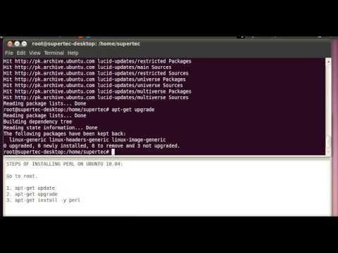 How to install PERL on Ubuntu?
