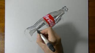 MP4 1080p 3D Art, Drawing Coca Cola bottle