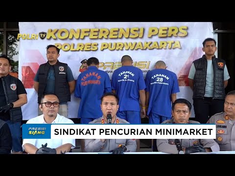 POLRES PURWAKARTA BEKUK SINDIKAT PENCURIAN MINIMARKET