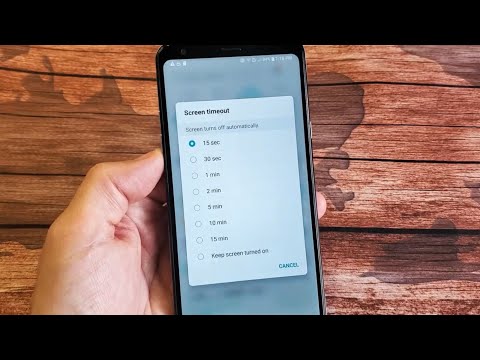 LG Stylo 5: How to Change Screen Timeout Time Before Phone Sleeps & Locks