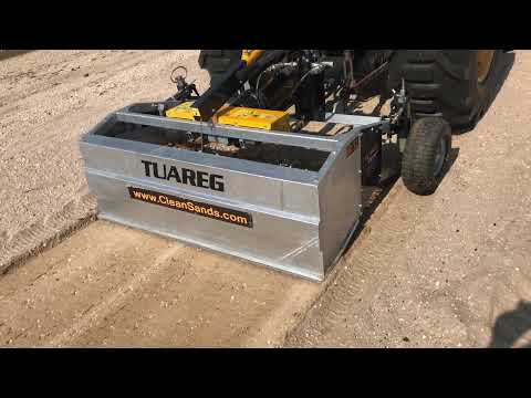 Beach Cleaner for compact tractors. Beach Cleaning - Quick, Easy Sifting Sands Clean