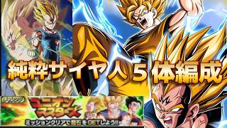 【Dragon Ball Z Dokkan Battle】ユニオンマスターズ攻略🔥純粋サイヤ人5体編成でクリア！安定立ち回り解説【戦闘民族薩摩人】