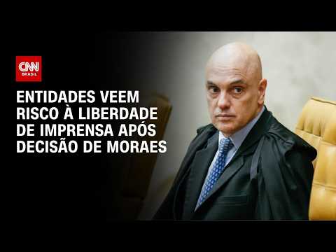 Entidades de imprensa veem ameaça ao sigilo da fonte em decisão de Moraes | LIVE CNN