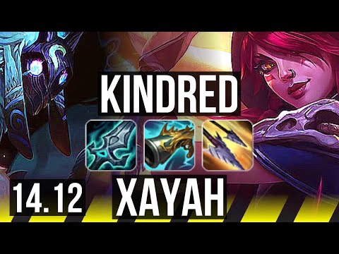 KINDRED & Poppy vs XAYAH & Rakan (ADC) | Penta, Rank 6 Kindred, Legendary | JP Grandmaster | 14.12