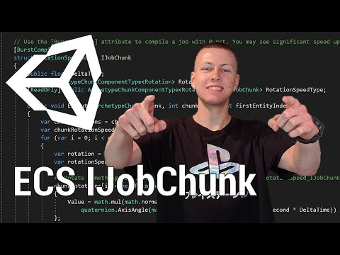 Unity ECS - IJobChunk - DOTS Sample Project 2 [Old Version of ECS]