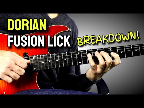 Dorian Fusion Lick Breakdown (WITH TABS!) | Cameron Allen Guitar