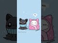 First snow 🥰❄️❄️💙 | Cute animations by Cuddly Bats
