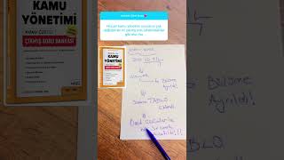 Kamu Yönetimi - P32 Kaymakamlık Sınav Süreci #hukuk