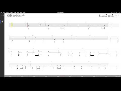 Tutto il resto è noia ( Franco Califano ) ,Tablatura e base Senza Basso - Backing bass track