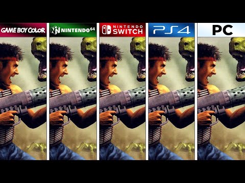 Turok 2 Seeds of Evil (1998) GBC vs N64 vs Switch vs PS4 vs PC (Graphics Comparison)