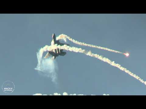 F-22 Raptor Demo + Flares - Saturday - NAS Oceana 2025