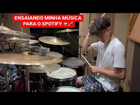 Nathan Novais - Ensaiando minha música para o Spotify - #drummer #drums #jazz #session