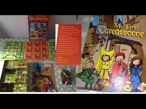 My First Carcassonne Board Children's Game Age 4 Years + Rules Instructions & How to Play