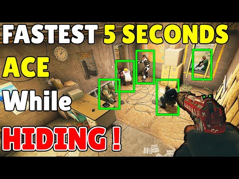 The * FASTEST * 5 Seconds ACE Using This Hiding Spot | Even Pros Use Mira Trick - Rainbow Six Siege