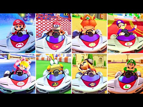Every P-WING Lose Animation in Mario Kart 8 Deluxe