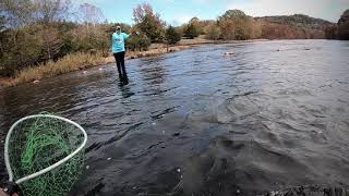 preview picture of video 'Trout fishing Broken Bow Oklahoma'