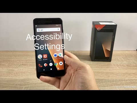 Vodafone Smart V8 Accessibility Settings