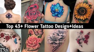 Top 43+ Flower Tattoo Design+Ideas | Tattoo for Women | @Sarah_Tattoo