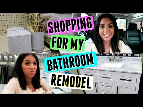 SHOP WITH ME! MY BATHROOM REMODEL! |TARGET, MENARDS|