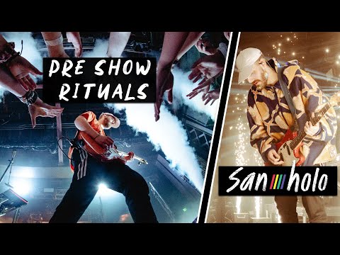 DJ San Holo on how he prepares before performing a live show!