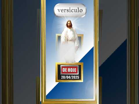 Versiculo de HojeDomingo, 20 de abril de 2025