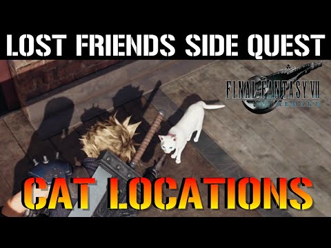 Final Fantasy 7 Remake: Lost Friends Side Quest Guide (All 3 Cat Locations)