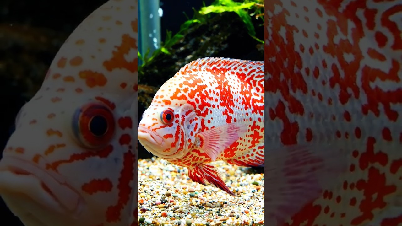 Albinos Oscar Fish #freshwaterfish #viralshort
