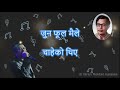 Jun Phool Maile जुन फूल मैले चाहेको थिए Karaoke With Lyrics
