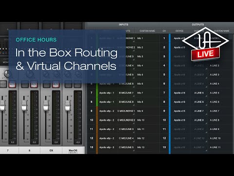 LUNA Office Hours #95 - In the Box Audio Routing & Virtual Channels w/ Apollo (+ Manley VOXBOX)