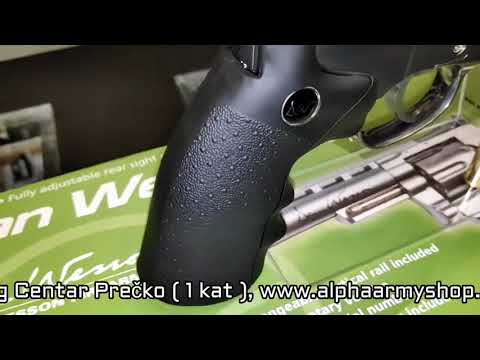 Revolver Dan Wesson 4" Silver, CO2, GNB.MB-S