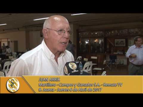 06-04-17 Nota Juan Arrix - Campos y Ganados S.A.- Rte. TV - B. Juárez