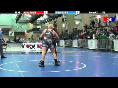 Isaac Florell vs. Angus Arthur at 2013 ASICS FILA Cadet Nationals - GR
