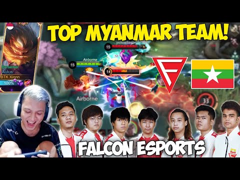 HYPER AULUS RACING VS FALCON ESPORTS TOP MYANMAR TEAM MLBB - Mobile Legends